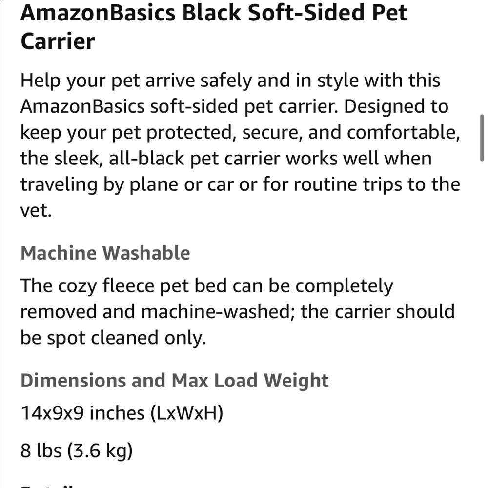 PET TRAVEL CARRIER